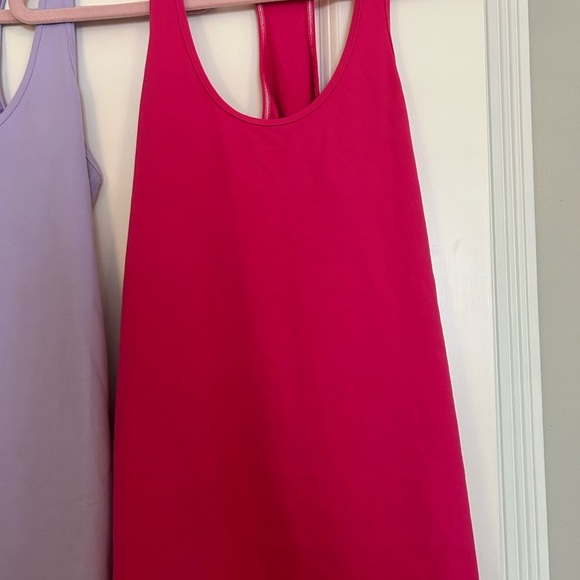 BUNDLE (2) Lululemon Razor Back Tank Tops, Purple/ Pink Size 6 - Picture 2 of 7